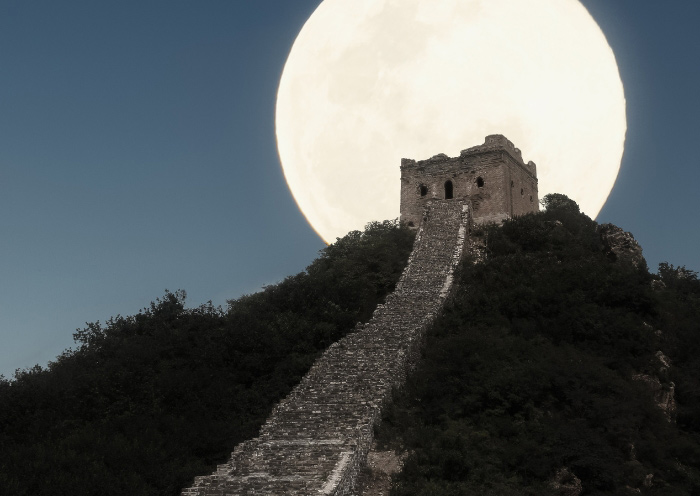 Simatai Great Wall Nightview, Beijing