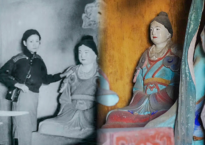 Lin Huiyin & sculptures of Ning Gongyu, Foguang Temple