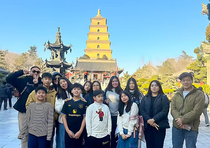 Giant Wild Goose Pagoda in Xian