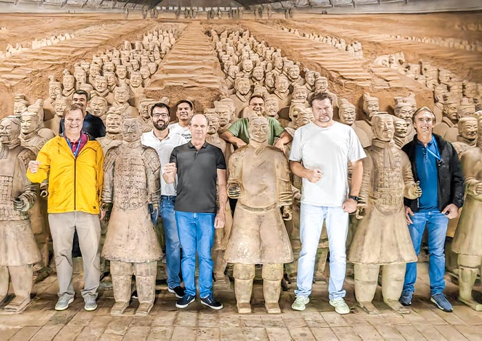 Nuestro cliente en los Guerreros de Terracota