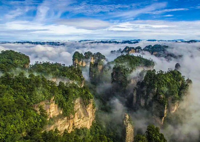 Mountains around Huangshizhai Village, Zhangjiajie