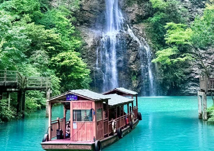 Waterfall in Zhangjiajie Grand Canyon 