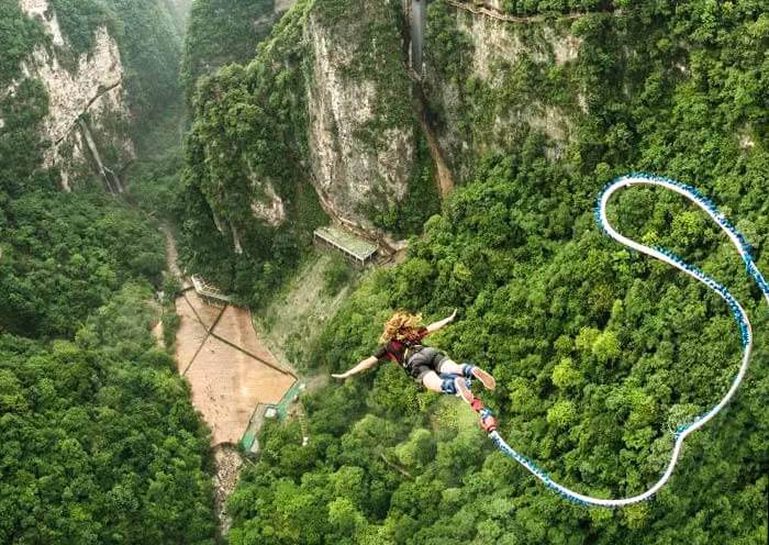 Zhangjiaije Grand Canyon Bungee Jump 