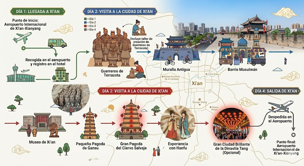 4 Días de Descanso en Xian: Ejército de Terracota, Descanso en la Ciudad