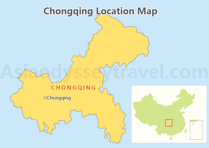 Mapa de Ubicación de Chongqing