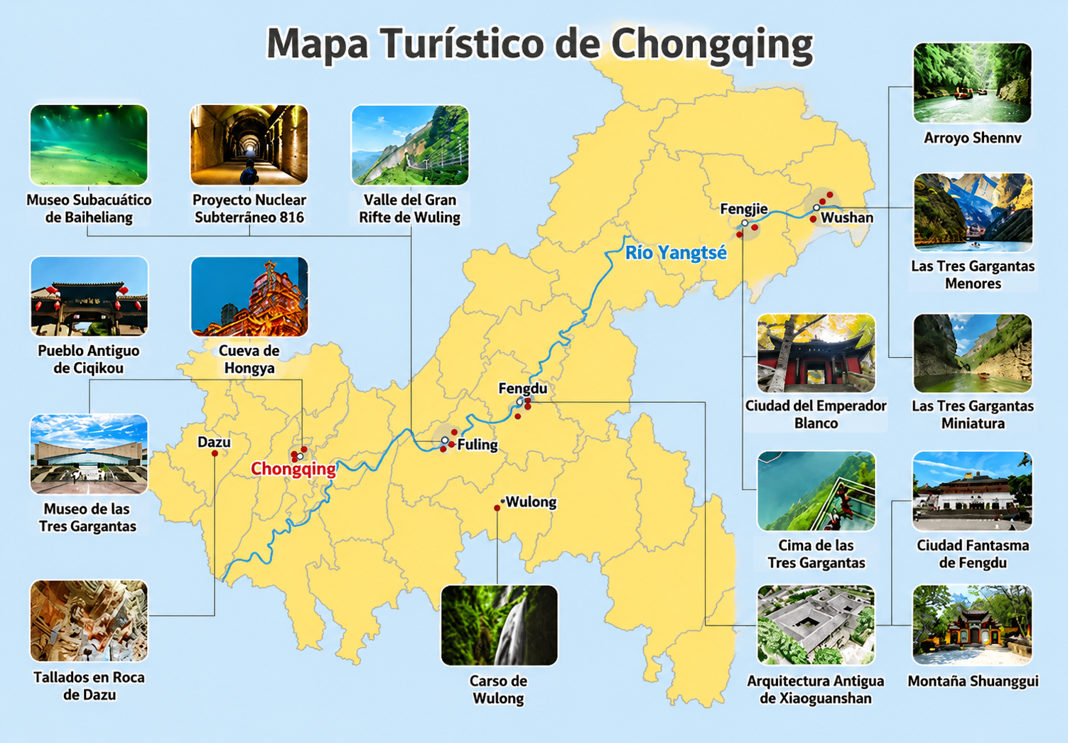 Chongqing Travel Map
