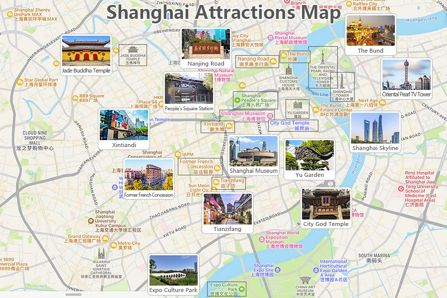 Shanghai Tourist Map