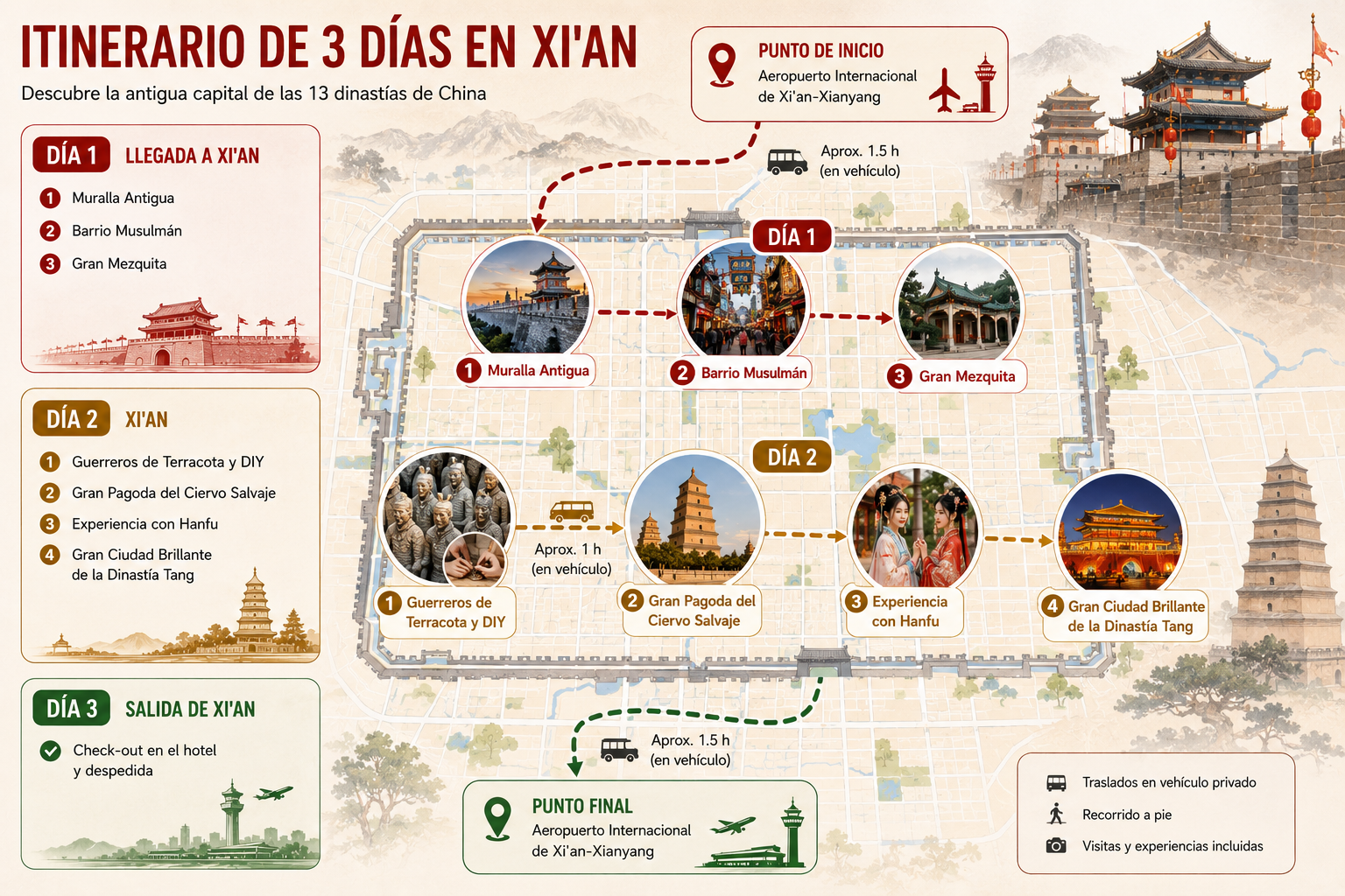 Tour Clásico de 3 Días en Xi'an: Visita Profunda al Ejército de Terracota
